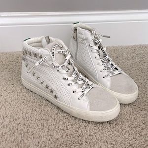 Women’s Vintage Havana Gadol high top sneaker- stars, green stripe size 8.5